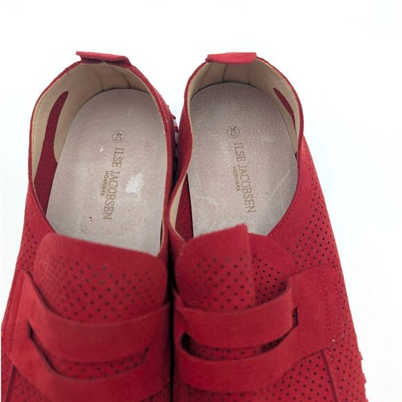 Ilse Jacobsen Tulip Slip-On Causal Shoes Women's Round Toe Red Size US10 EU40 - Picture 8 of 10